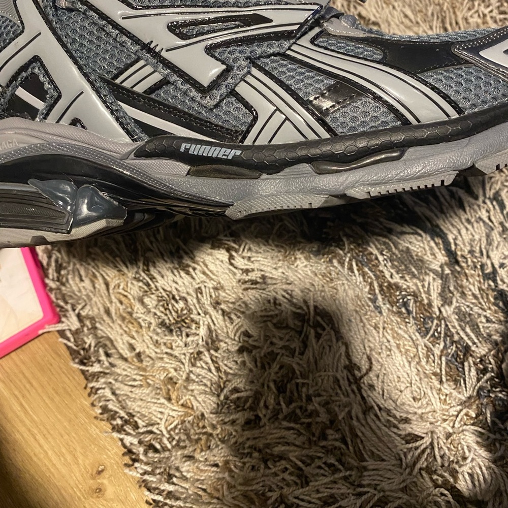 Gray and Black balenciaga runners